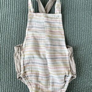 Pastel Striped Toddler Romper